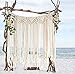 flber Macrame Wall Hanging Boho Wedding Hanger Cotton Handmade Wall Art Home Wall Decor,42"x 35" - Image 2