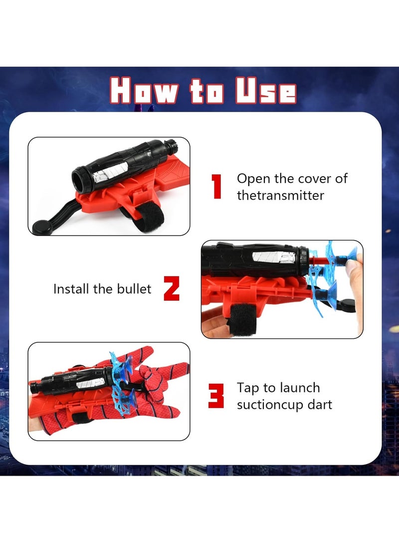 ماركة غير محددة قفاز YULONGWU Launcher، ألعاب قفازات الإطلاق، قاذف البطل، مطلق النار على شبكة العنكبوت، قفازات العنكبوت للأطفال، قفازات بلاستيكية للأطفال، ألعاب تعليمية ممتعة للأطفال  - Image 3