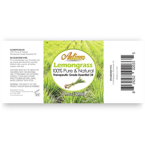 Artizen Oils 30ml Lemongrass Essential Oil Pure Lemongrass Oil 1 Fluid Ounce - Image 5