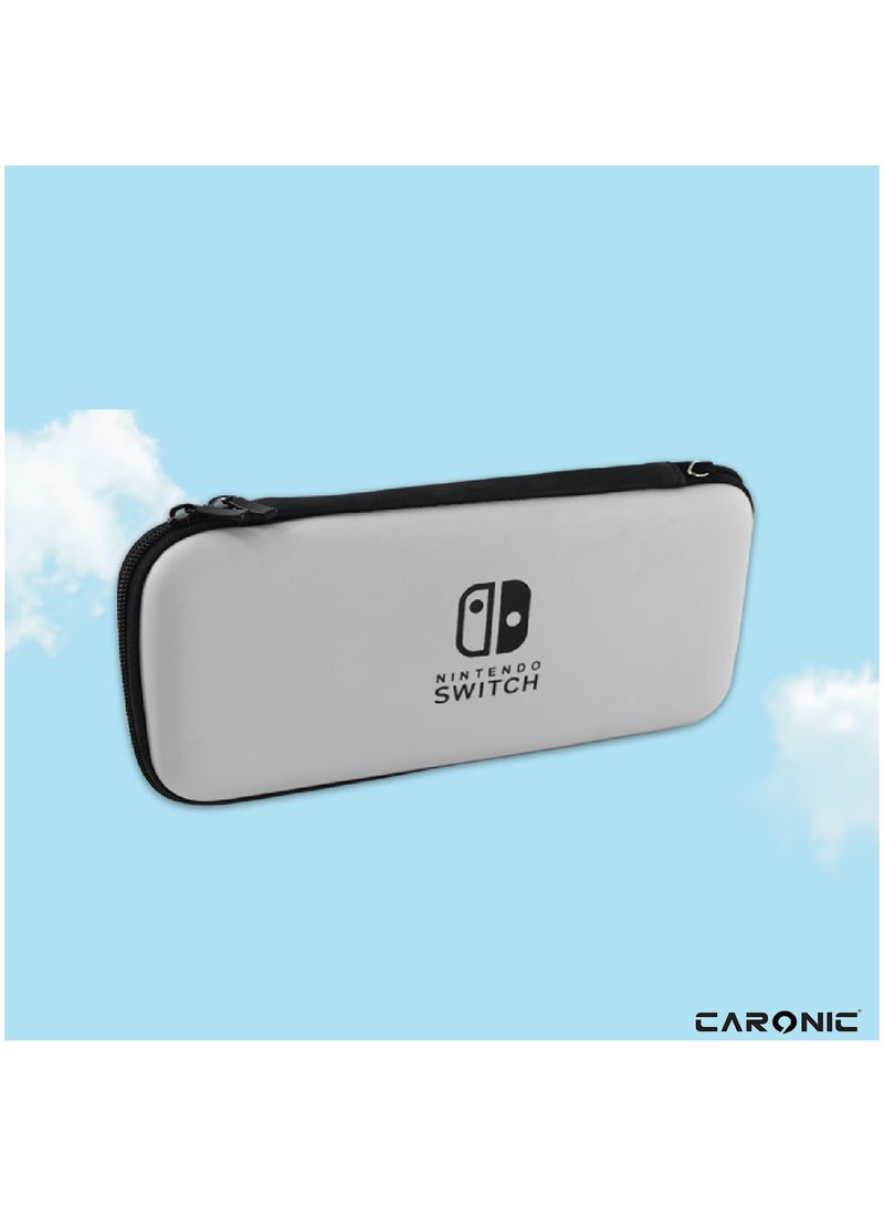 CARONIC Case compatible With Nintendo Switch And Oled Shockproof Waterproof Case Bag with soft Liner - Image 5