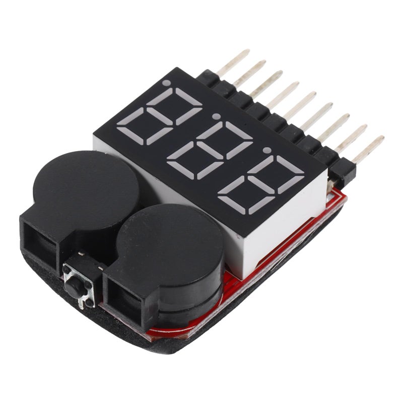 Low Voltage Buzzer Alarm LED Indicator RC Battery Voltage Tester Capacity Check - Image 2