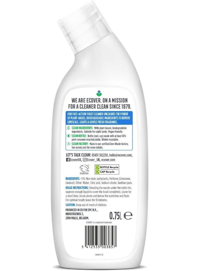 إكوفر منظف مرحاض إيكوفر لإزالة الترسبات 750 مل – نسيم البحر والميرمية، نباتي وصديق للبيئة - Image 2
