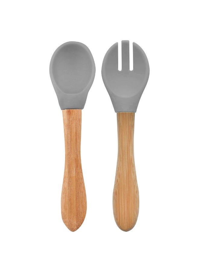 Minikoioi Dig In Spoon And Forkpowder Grey - Image 2