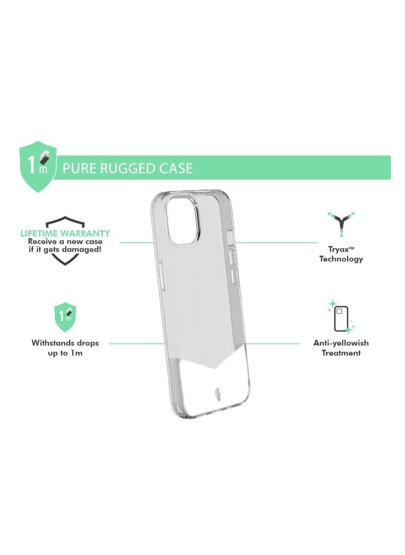 Force Case iPhone 13 PURE Reinforced Case Lifetime Warranty Transparent