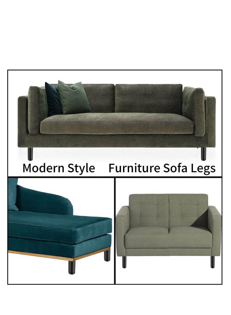 KASTWAVE 4 Pcs Furniture Legs, Metal Cabinet Legs, 1 inches/5 cm Adjustable Leveling Feet Furniture Levelers Table Feet Heavy Duty Leg Levelers for Cabinets Sofa Tables Chairs, for Sofa Table Chair Desk - Image 5