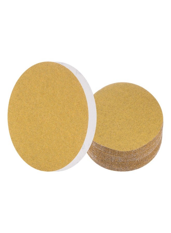 Kozelo 25pcs No Hole Sanding Discs- [ 8 Inch 40 Grit ] Round Hook and Loop Grip Sanding Pads Sheet Sandpaper for Automotive Woodworking Metal Polishing Use| Gold, Aluminum Oxide - Image 1