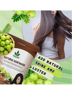 Havintha Havintha Hair Mask For Hair Fall Growth Split Ends Luster Shining Nourishment | Hair Mask for Dry and Frizzy Hair | Herbal Hair Mask & Natural Cleanser| Controls Dandruff Hair Mask - 227 Grams - Fresh  - Image 3