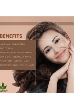 Havintha Havintha Hair Mask For Hair Fall Growth Split Ends Luster Shining Nourishment | Hair Mask for Dry and Frizzy Hair | Herbal Hair Mask & Natural Cleanser| Controls Dandruff Hair Mask - 227 Grams - Fresh  - Image 4