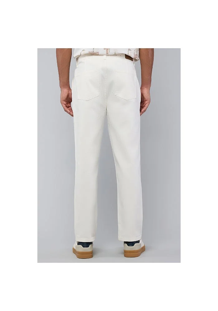 R&b  Solid Straight Fit Jeans with Button Closure for Men | Best Price UAE