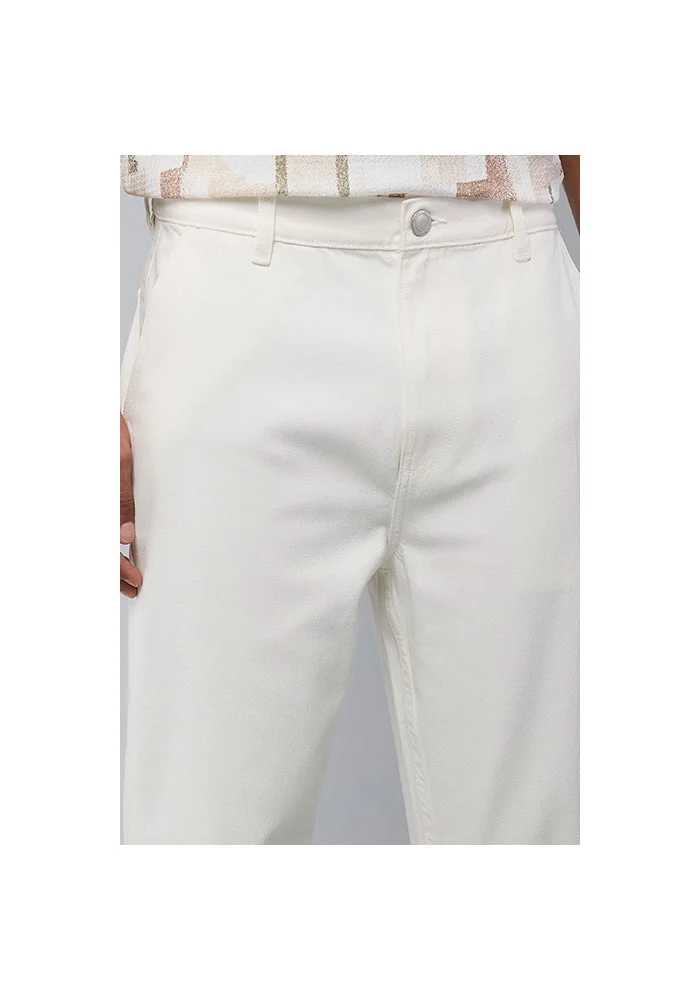 R&b  Solid Straight Fit Jeans with Button Closure for Men | Best Price UAE