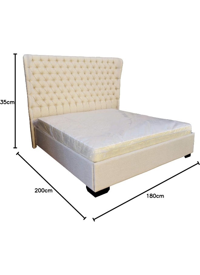 R2R FURNITURE - Hand Made Beautiful King Size Bed With Gas Lift-Up Mechanism And Spring Mattress By R2R Furniture - Image 1