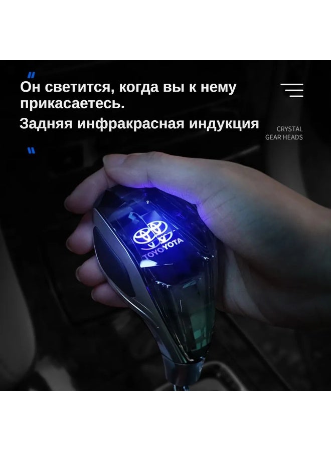 TOYOTA Blue Luxury Gear Shift Knob – Elegant and Durable Design - Image 4
