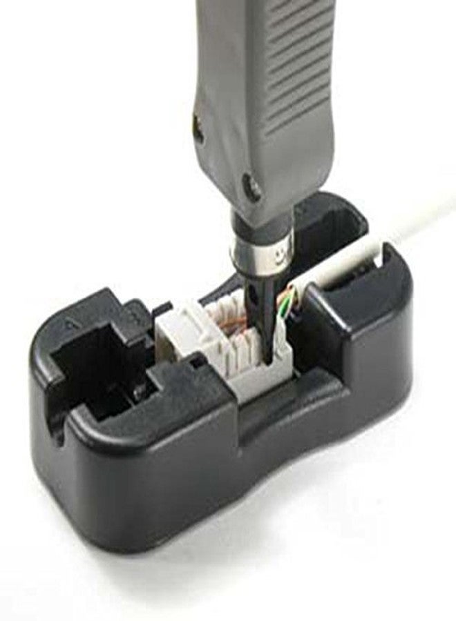 iMBAPrice Universal Cat6/Cat5e/RJ11/12 Keystone Jack Punch Down Stand - Image 1