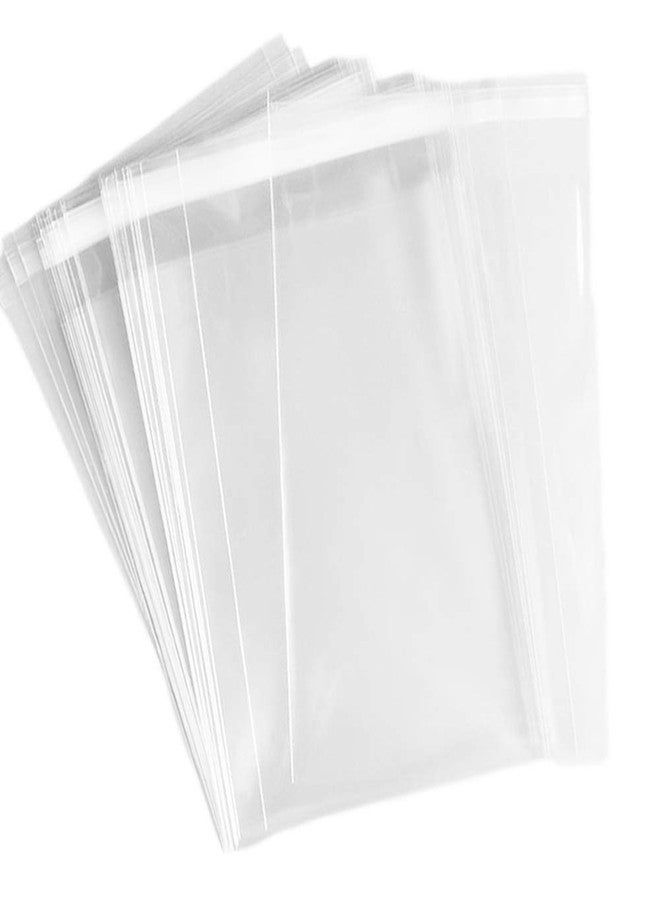 Delatanus 100Pcs 5-1/2 x 7-1/2 Inch Clear Cellophane Cello Bags,Thick Greeting Card Plastic Sleeves-Fit 5 X 7 Inch Cards with Envelope A6 A7 Photos Candy Treats 1.6-Mil - Image 1