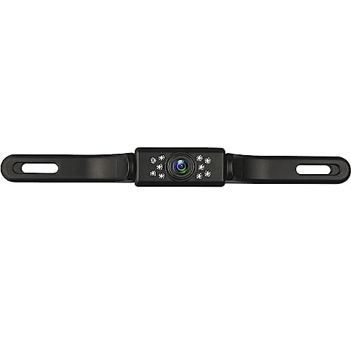 GLK Car Backup Camera HD Night Vision Rear View Camera License Plate Camera with 9 LED Lights, Font & Rear Camera, Wide View Angle, IP69K Waterproof Reverse Camera for Cars,SUV,Trucks,RV, Pickup - Image 1