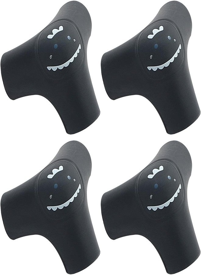 Clovis Soft Baby Proofing Corner Guards & Edge Protectors - Pre-Taped Table Corner Protector, Child Safety Furniture Bumper, Sharp Corner Cushions (Black, Set of 4) - Image 1