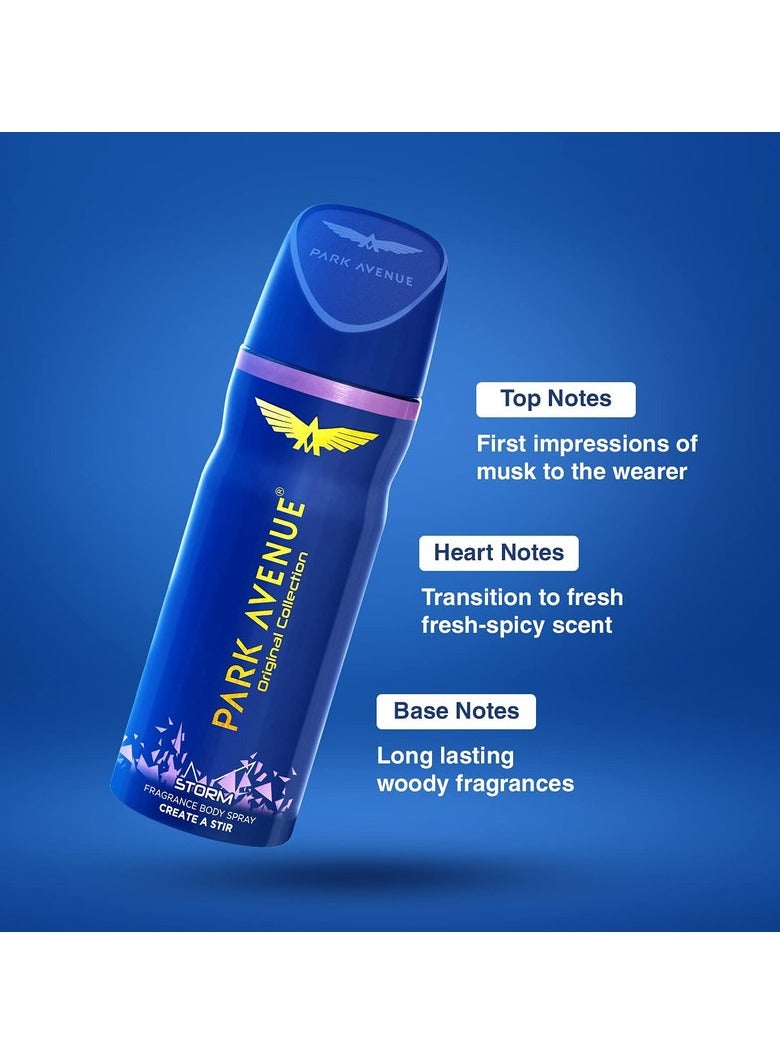 Park Avenue Personal Fragrance Premium Body Spray (Storm,Good Morning,Cool Blue) 3 x 150ml - Image 4