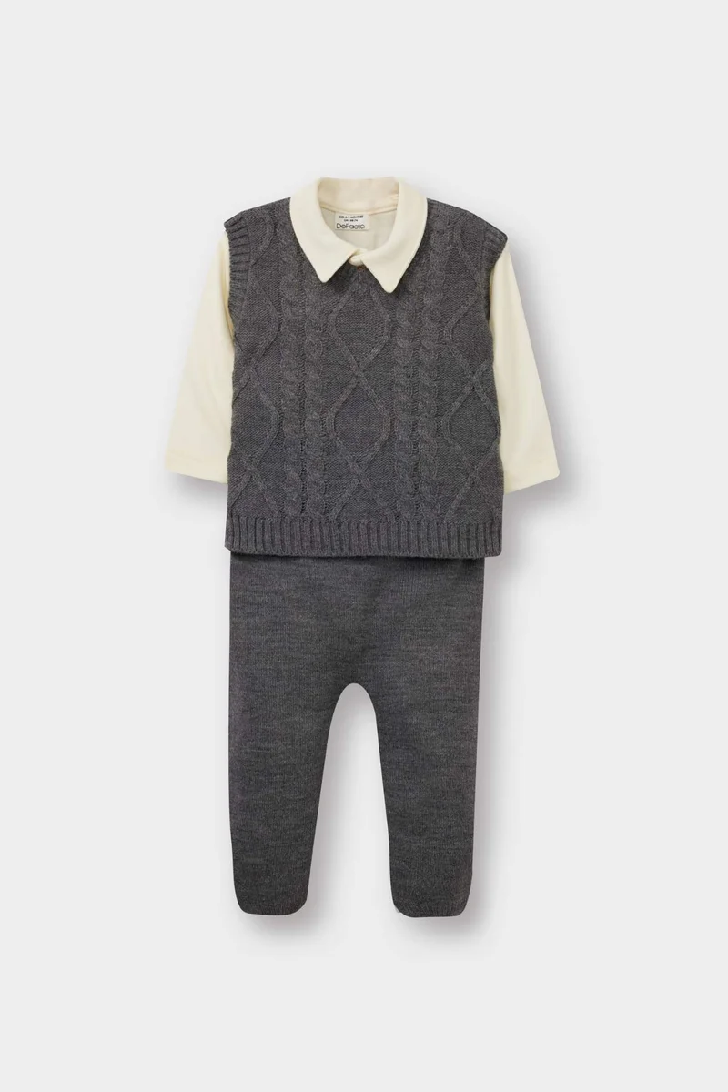 ديفاكتو 3 piece Regular Fit Baby Collar Set