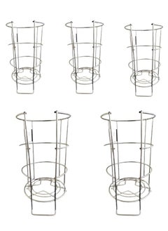 Rahul Professionals Rahul Professionals Fire Extinguisher Stand Holder for 4kg 6kg Fire Extinguishers White Pack of 5  - Image 1