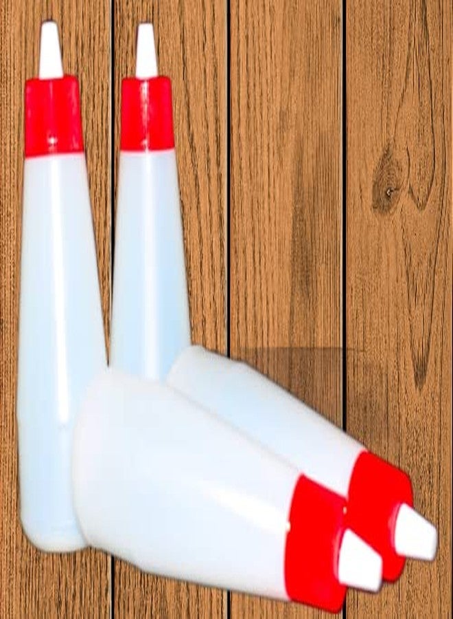 ImegaZ Reusable Squeezy Sauce Bottle, Food Grade Ketchup Bottle, Freezer Safe (400 ML, White color, Pack of 2) - Image 4