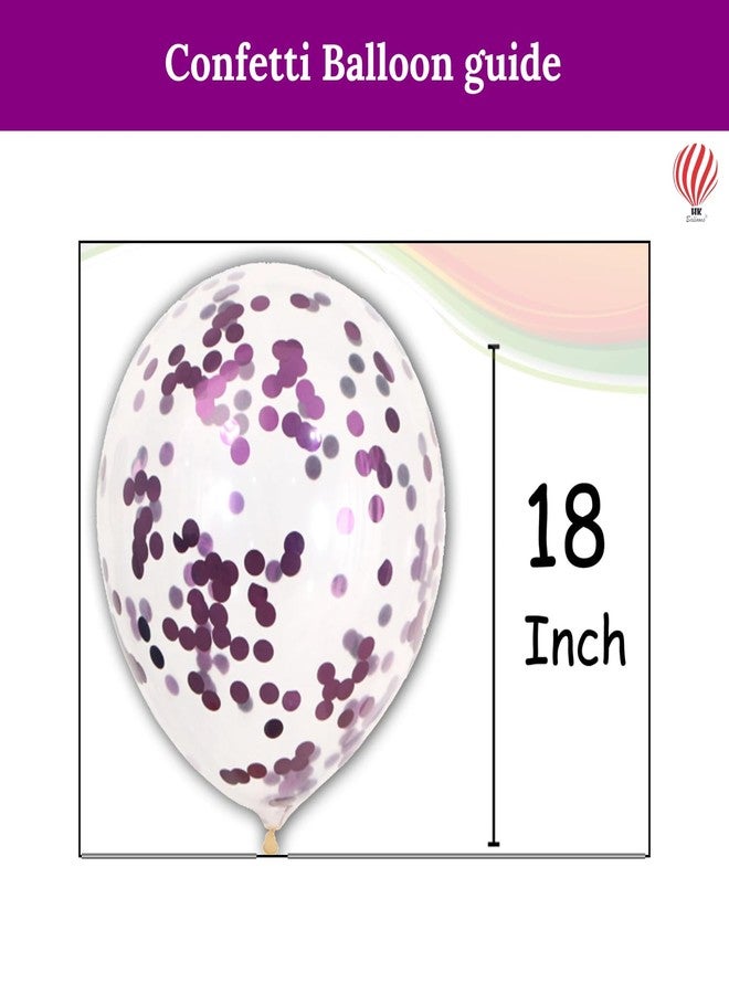 HK balloons Paper 53 Piece Violet 1St Birthday Girl Decoration Item Set Combo With Month Banner Decorations For A Violet-Themed Birthday Celebrations For Girls 1St Birthday Decorations Backdrop Kit - Image 5