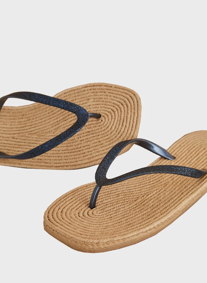 women'secret T Bar Flip Flops