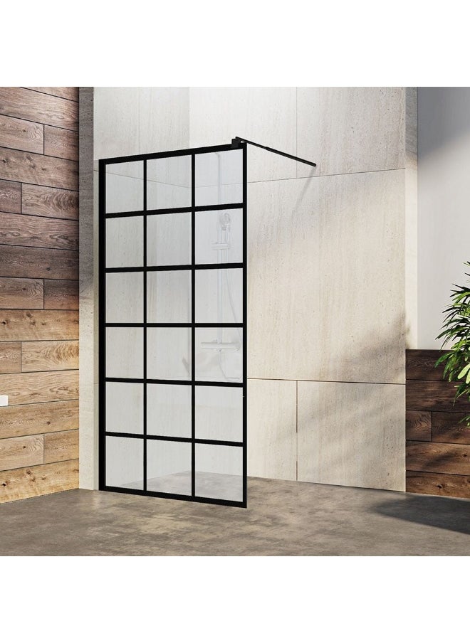 DANUBE HOME Milano Plus Bath Screen – Premium Glass Shower Screen for Bathtubs, Space-Saving Design, Easy to Install, Modern Bathroom Partition, Durable & Stylish Shower Enclosure L 100 X H 200  - Image 1
