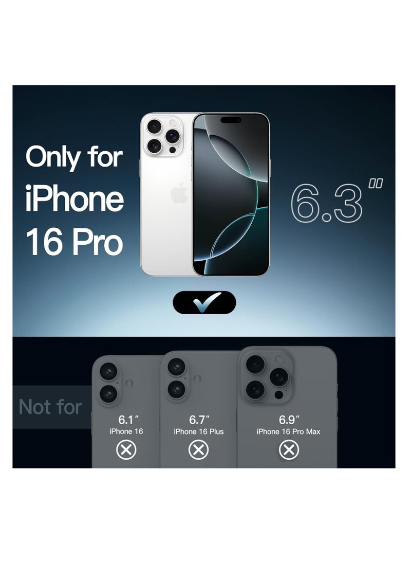 اووكاي [5 في 1] جراب مغناطيسي متوافق مع iPhone 16 Pro [مضاد للاصفرار] [مناسب لـ Magsafe] مع واقي شاشة (عبوة من قطعتين) + واقي عدسة الكاميرا (عبوة من قطعتين)، غطاء جراب شفاف - Image 2