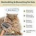 FelineFun Cat Brush for Dematting & Deshedding, 2 in 1 Undercoat Rake, Efficiently Remove Loose Hair & Matted Fur, Professional Shedding Comb for Indoor Cats & Long Haired Cats - Image 3
