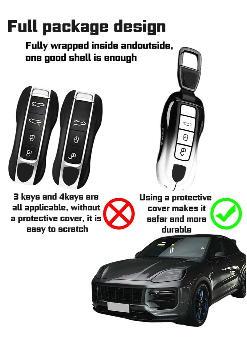 Car key protector, suitable for Porsche key protector, perfectly packaged keys, high-end, fashionable, perfectly wrapped car keys, fully protected car keys, wear-resistant. - Image 2
