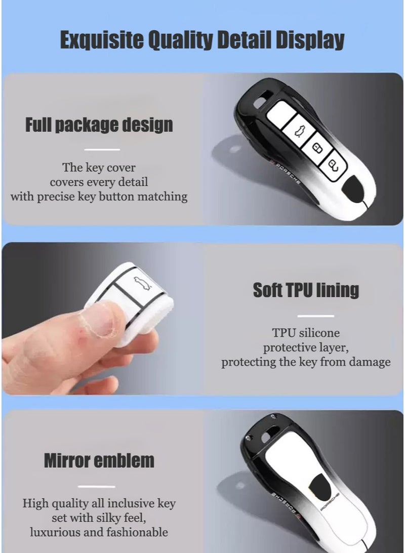 Car key protector, suitable for Porsche key protector, perfectly packaged keys, high-end, fashionable, perfectly wrapped car keys, fully protected car keys, wear-resistant. - Image 4