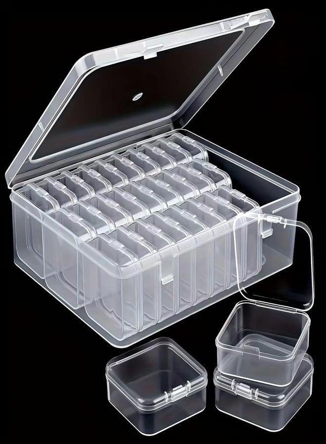 LEEHELTON Multi-Section Jewelry & Craft Storage Box – 14 mini boxes, 1 large box Portable Organizer with Removable Mini Cases for Earrings, Rings, Beads, Sewing & DIY Accessories - Image 1