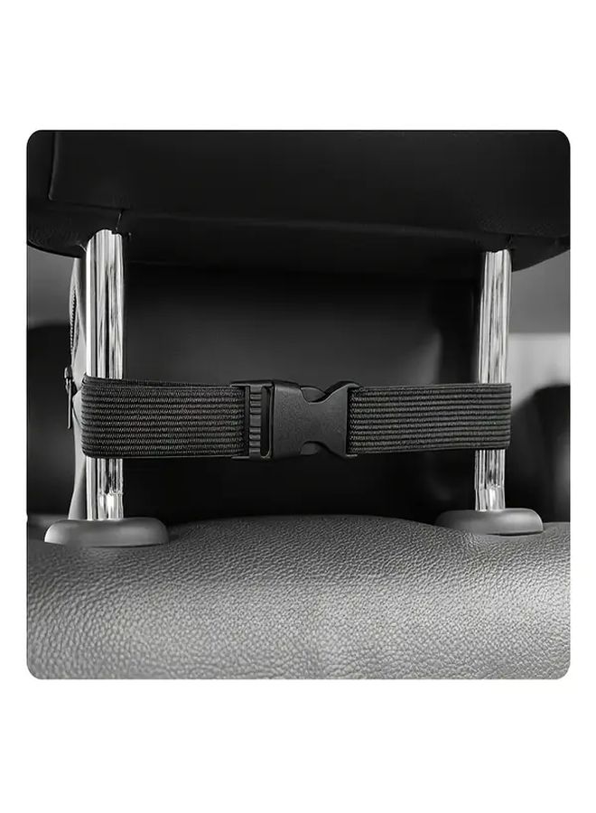 Black Oversized Car Tissue Box Holder Armrest Organizer with Drawstring Bag - Image 3