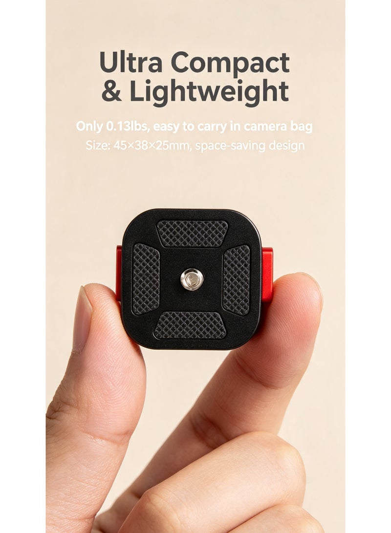 HPMY Quick Release Plate, Camera Tripod Mount Arca Swiss QR Plate Fast Claw Clamp Compatible with Canon Sony Nikon Pentax DSLR/SLR/Zhiyun/Feiyu/DJI/Moza Stabilizer, Tripod Slider Gimbal - Image 5