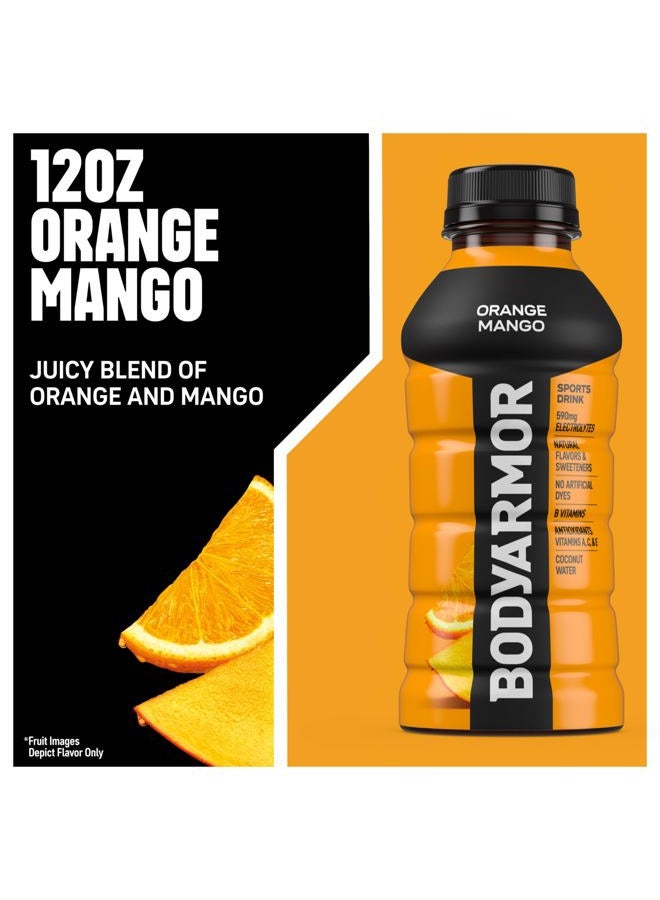 BODYARMOR Sports Drink Sports Beverage, Orange Mango, Coconut Water Hydration, Natural Flavors With Vitamins, Potassium-Packed Electrolytes, Perfect For Athletes, 12 Fl Oz (Pack of 8) - Image 3
