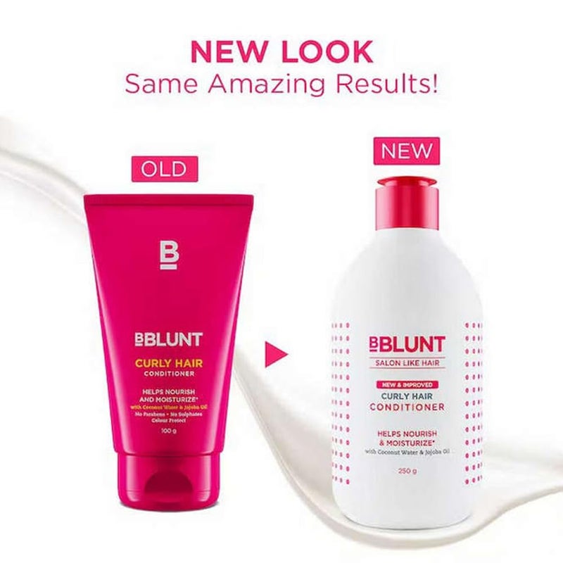 BBLUNT BBLUNT Curly Hair Conditioner with Coconut Water Jojoba Oil 250 g - Image 2