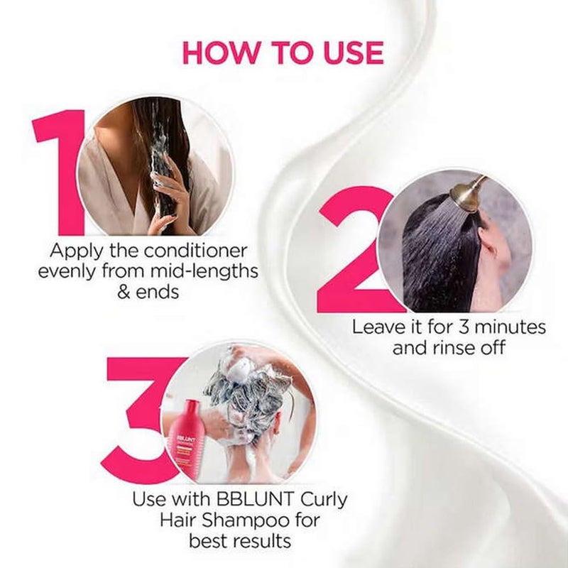 BBLUNT BBLUNT Curly Hair Conditioner with Coconut Water Jojoba Oil 250 g - Image 4