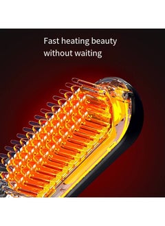 General Mini Ionic Straightening Comb – Travel-Friendly Straightener & Curler for Men/Women, Dual-Use Hair Styling Tool  - Image 3