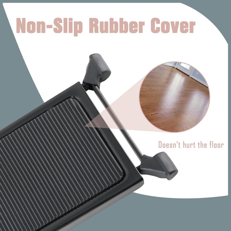 EastRock Guitar Footstool, Adjustable Metal Guitar Footrest with Anti-Slip Rubber Pad, Foldable Guitar Foot Stand for Classical/Acoustic/Electric Guitar - Image 5