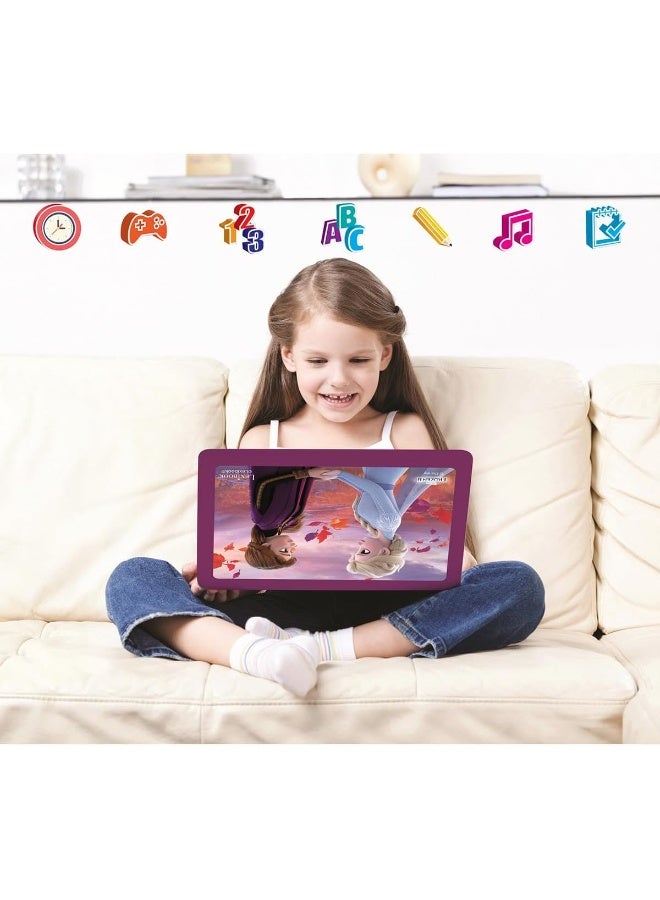 Lexibook Disney Frozen 2 Educational Bilingual Laptop for Kids – Spanish & English Learning Toy with 124 Activities, Elsa & Anna Theme Kids Computer for Learning, Games & Music, Blue/Purple - Image 5