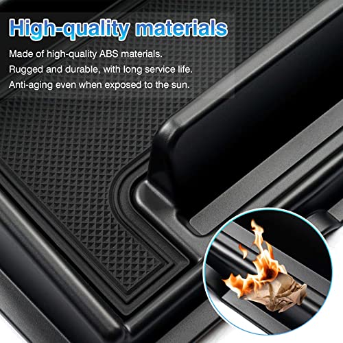 Autorder Center Console Dash Organizer for 2019-2022 2023 2024 2025 Suzuki Jimny JB64 JB74 Accessories Dashboard Insert Tray with Cellphone Holder Storage Box with Anti-Slip Mat - Image 4