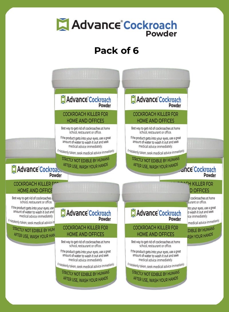 advance Cockroach Powder Ensuring a Clean and Roach-Free Environment Pack Of 6 