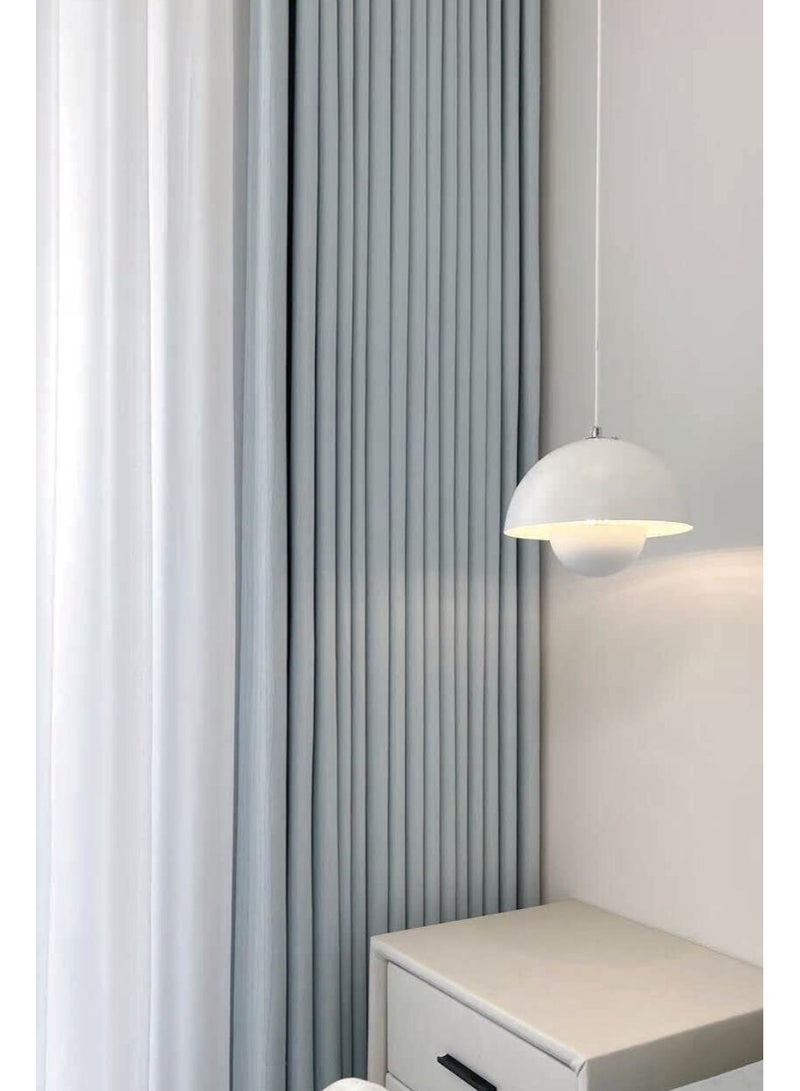 QBAID Chenille Blackout Curtain Panel with Grommet Top, Soft Textured Light Reducing Window Curtain for Bedroom Living Room, Multiple Size Options - Image 5