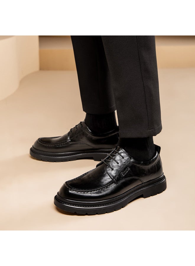 15MINS Men's Business Casual Leather Shoes, Wedding Shoes, Groomsmen Shoes, Formal Dress Shoes, Office Work Shoes, All-season Men's Dress Shoes - Image 5