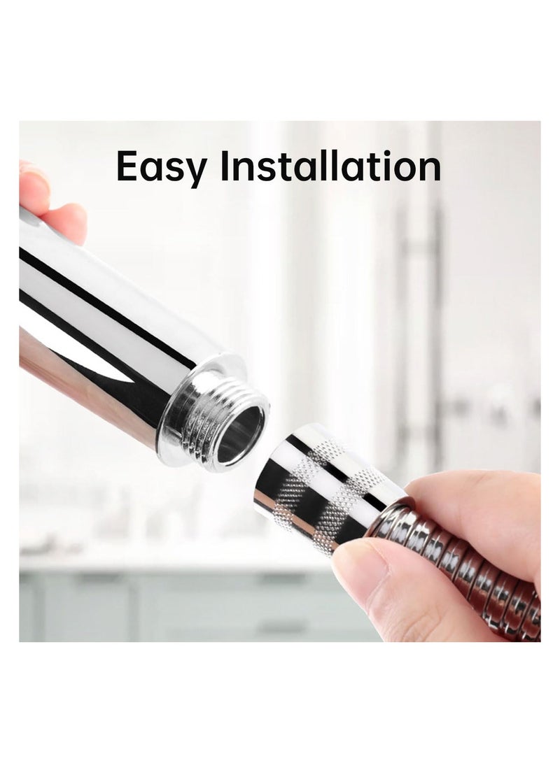 AMM 1.5M Shower Hose Stainless Steel Handheld Shower Tube Replacement Flexible Shower Head Replacement Hose Anti-Kink and Leak-Proof - Image 5