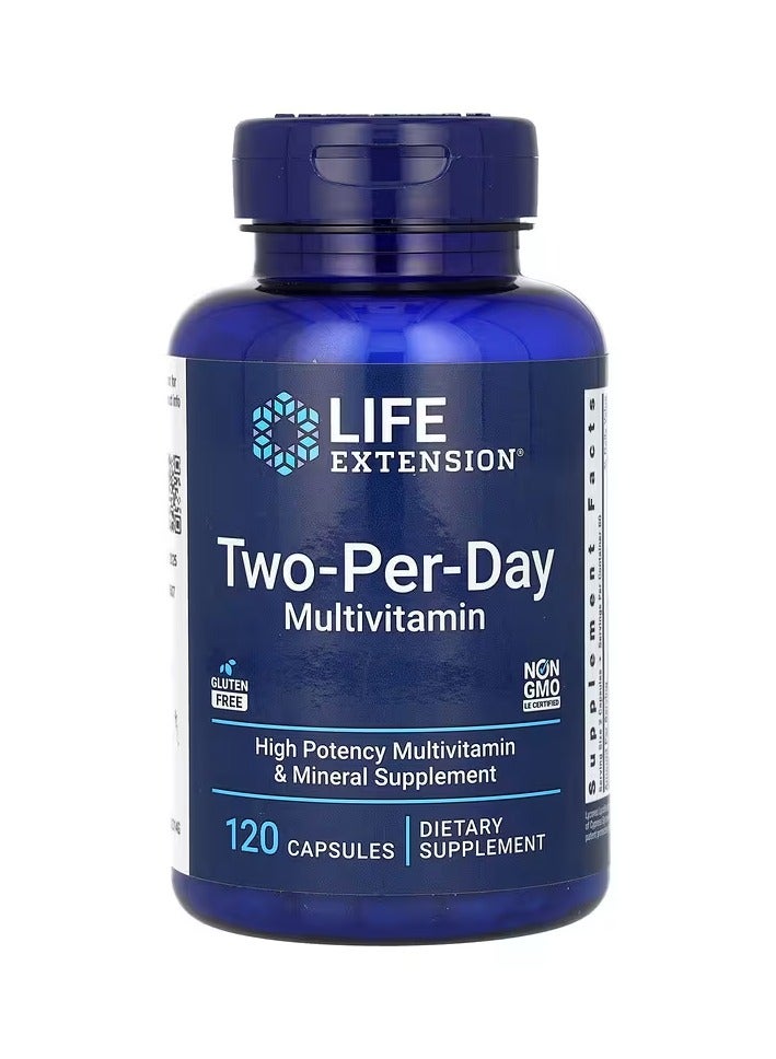 لايف إكستنشن الفيتامينات المتعددة اثنان في اليوم 120 كبسولة - Image 1