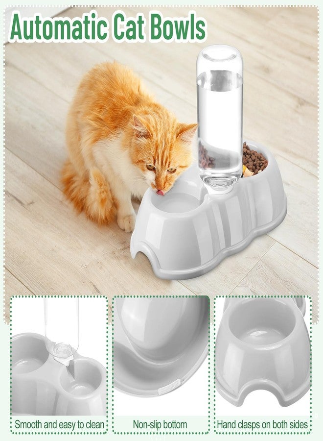 Tioncy 7 Pcs Small Cat Kitten Starter Kit Cat Litter Box with Shovel Paw Litter Mat Double Automatic Bowls Toy Teaser Stick Kitten Collar Essentials Kits for 1-3 Lbs Beginner(Black) - Image 4