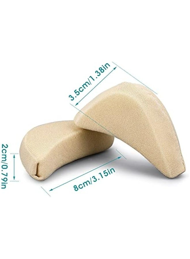 Adjustable Soft Sponge Shoe Toe Filler (2Pair), Unisex Toe Inserts to Make Oversized Shoes Fit, Curved Anti-Slip High Heel Toe Pads, Reusable & Washable Front Toe Plug Cushion - Image 2