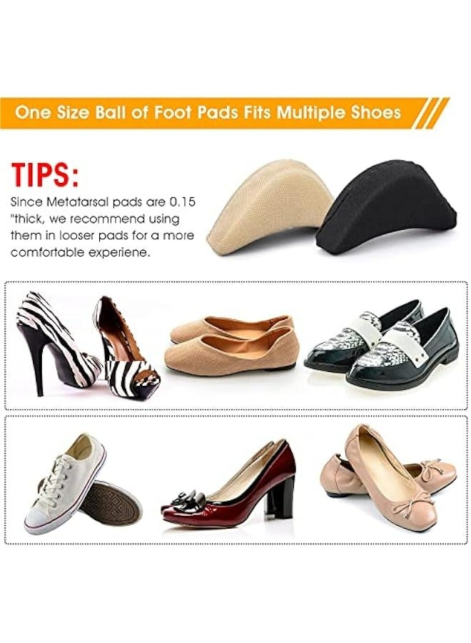 Adjustable Soft Sponge Shoe Toe Filler (2Pair), Unisex Toe Inserts to Make Oversized Shoes Fit, Curved Anti-Slip High Heel Toe Pads, Reusable & Washable Front Toe Plug Cushion - Image 5