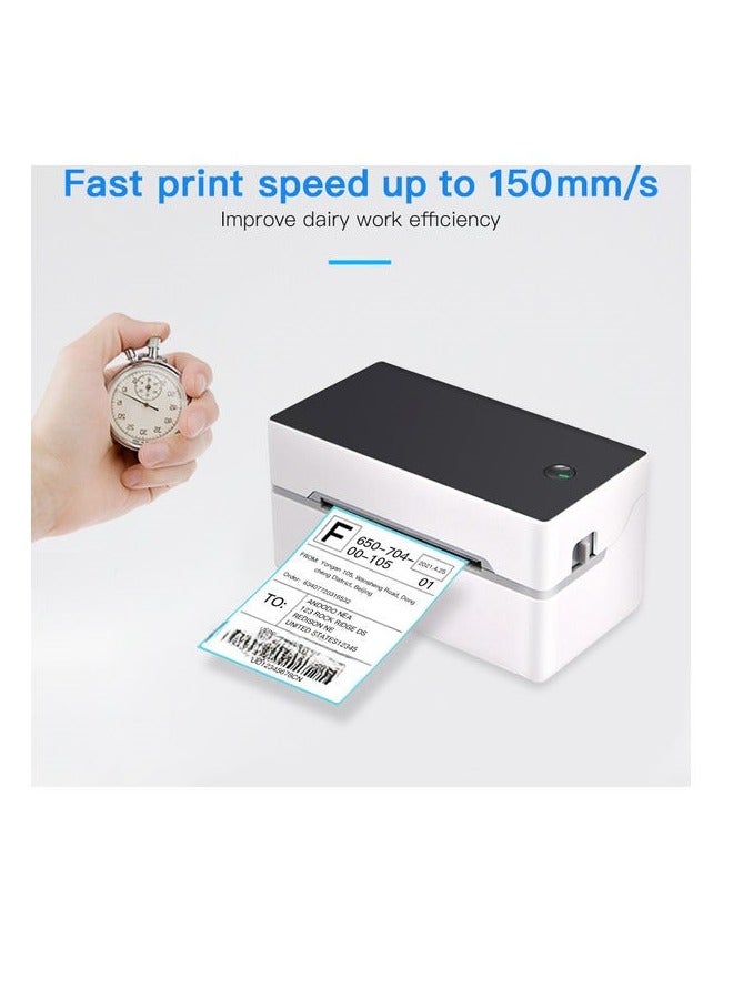 Desktop Shipping Label Printer High Speed USB  BT Direct Thermal Printer Label Maker Sticker 40-80mm Paper Width - Image 4